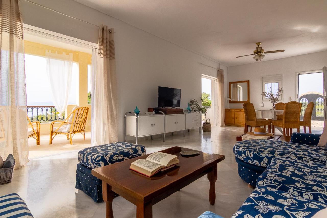 House With Amazing Ocean View And Patio - Pool Vila Porto Heli Exterior foto