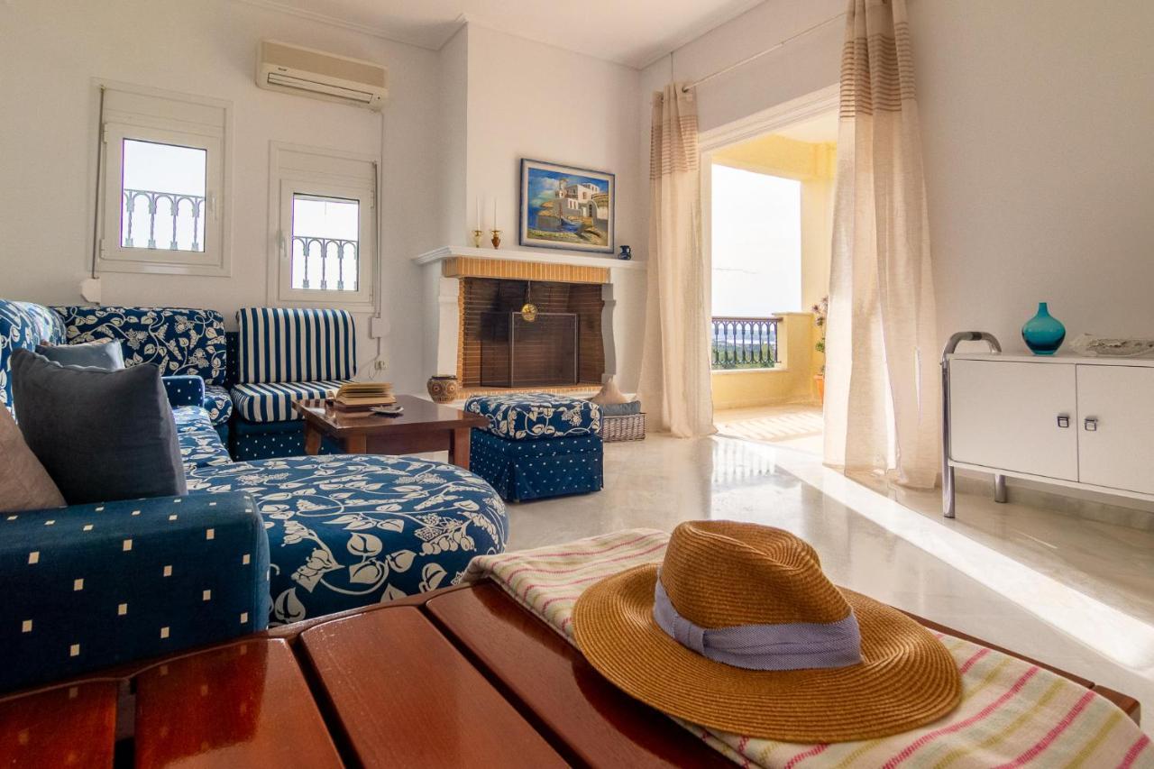 House With Amazing Ocean View And Patio - Pool Vila Porto Heli Exterior foto