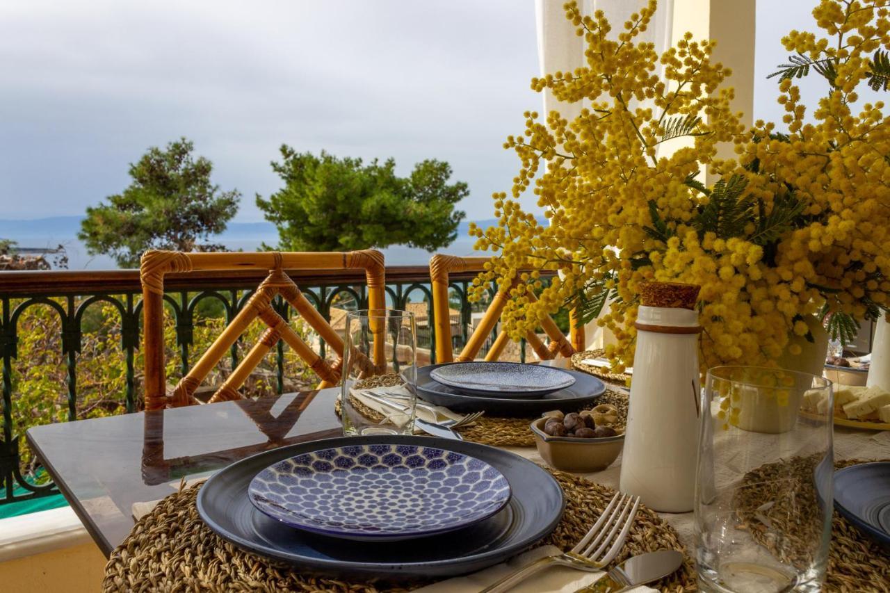 House With Amazing Ocean View And Patio - Pool Vila Porto Heli Exterior foto