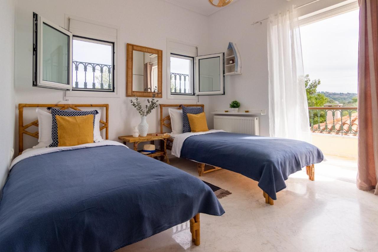 House With Amazing Ocean View And Patio - Pool Vila Porto Heli Exterior foto