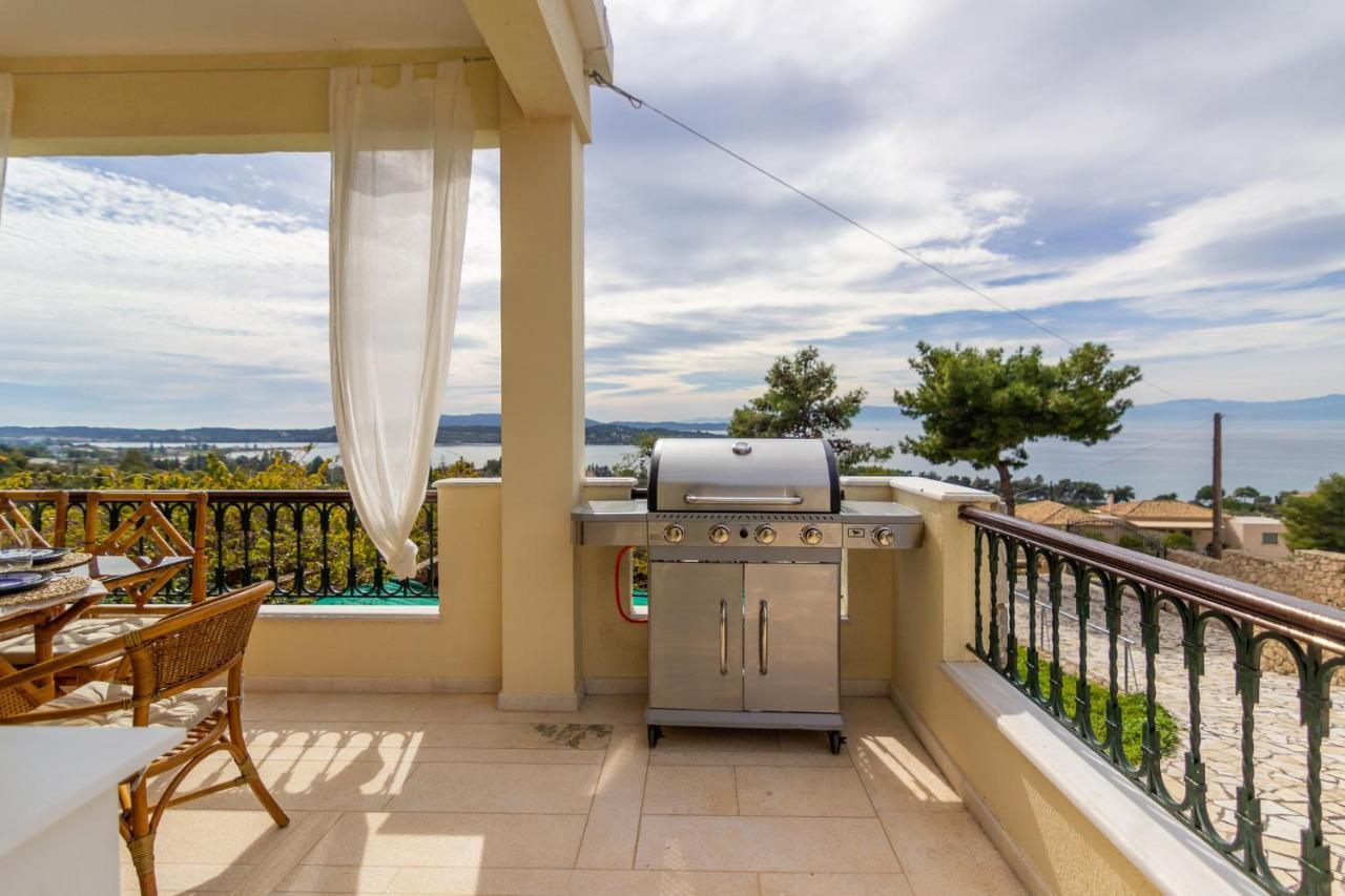 House With Amazing Ocean View And Patio - Pool Vila Porto Heli Exterior foto