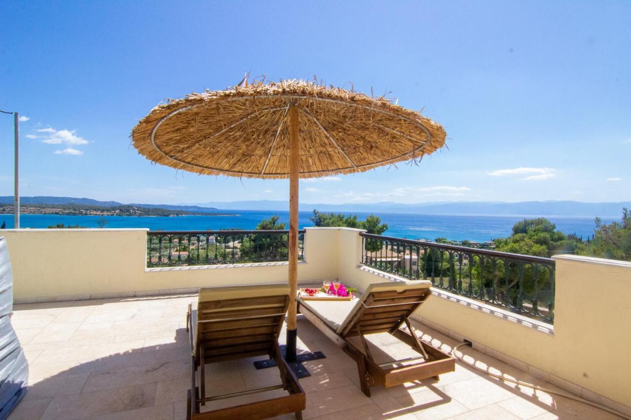 House With Amazing Ocean View And Patio - Pool Vila Porto Heli Exterior foto