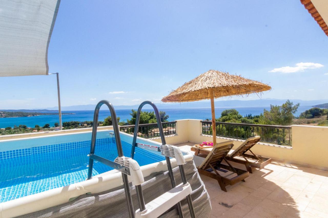 House With Amazing Ocean View And Patio - Pool Vila Porto Heli Exterior foto